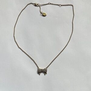 Juicy Couture Gold Bow Pendant Necklace